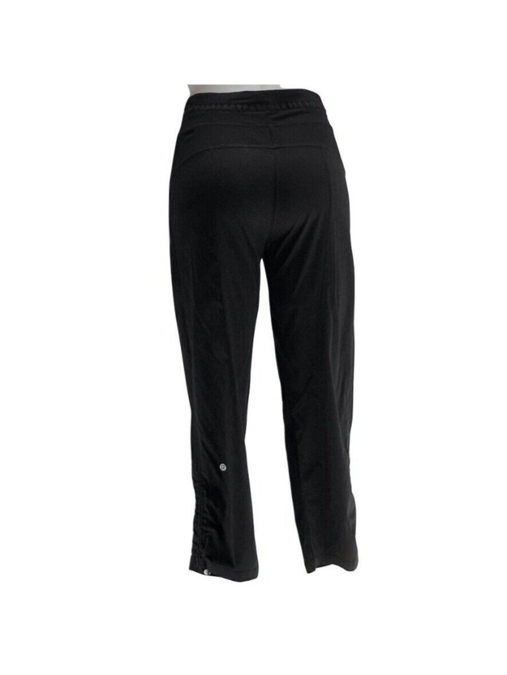LULULEMON Athletica Dance Studio Cropped Pants Jogger Women's 4 Black Activewear - Picture 5 of 9